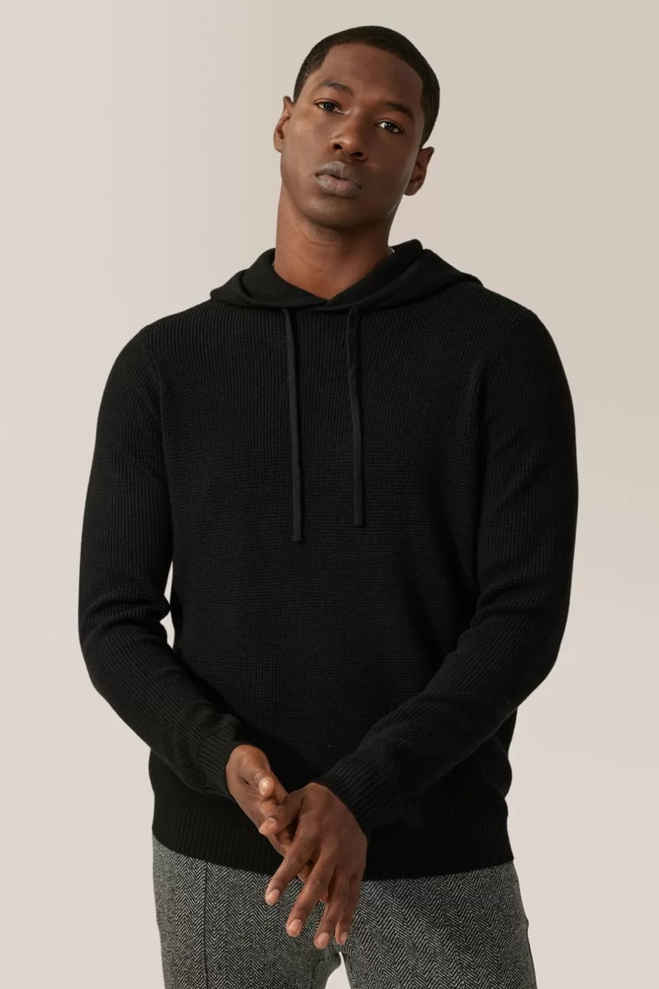 Men Good Man Brand Hoodies & Pullovers | Aspire Waffle-Stitch Hoodie | Merino Wool