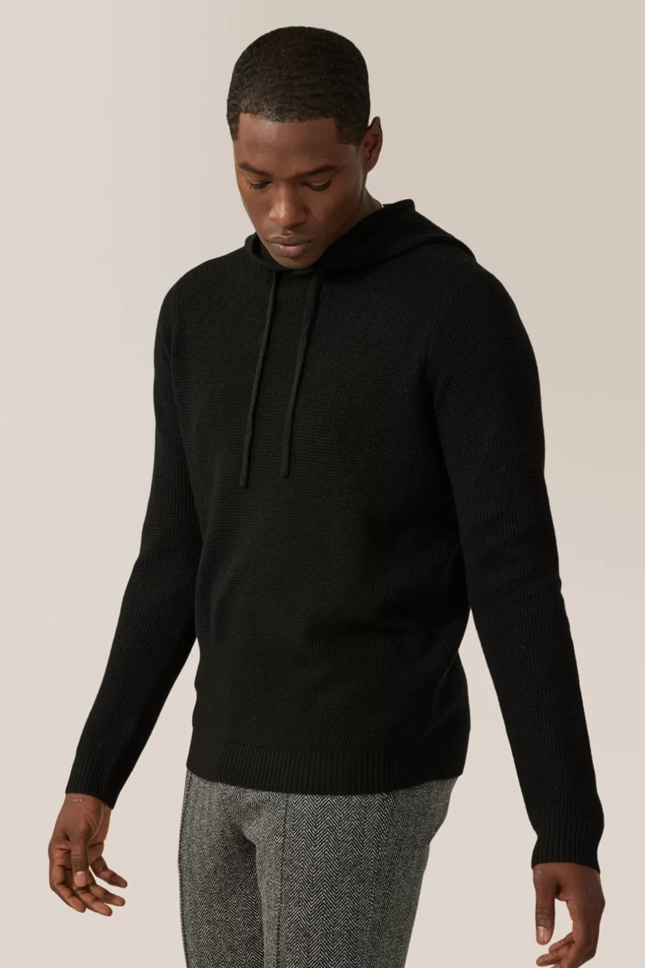 Men Good Man Brand Hoodies & Pullovers | Aspire Waffle-Stitch Hoodie | Merino Wool