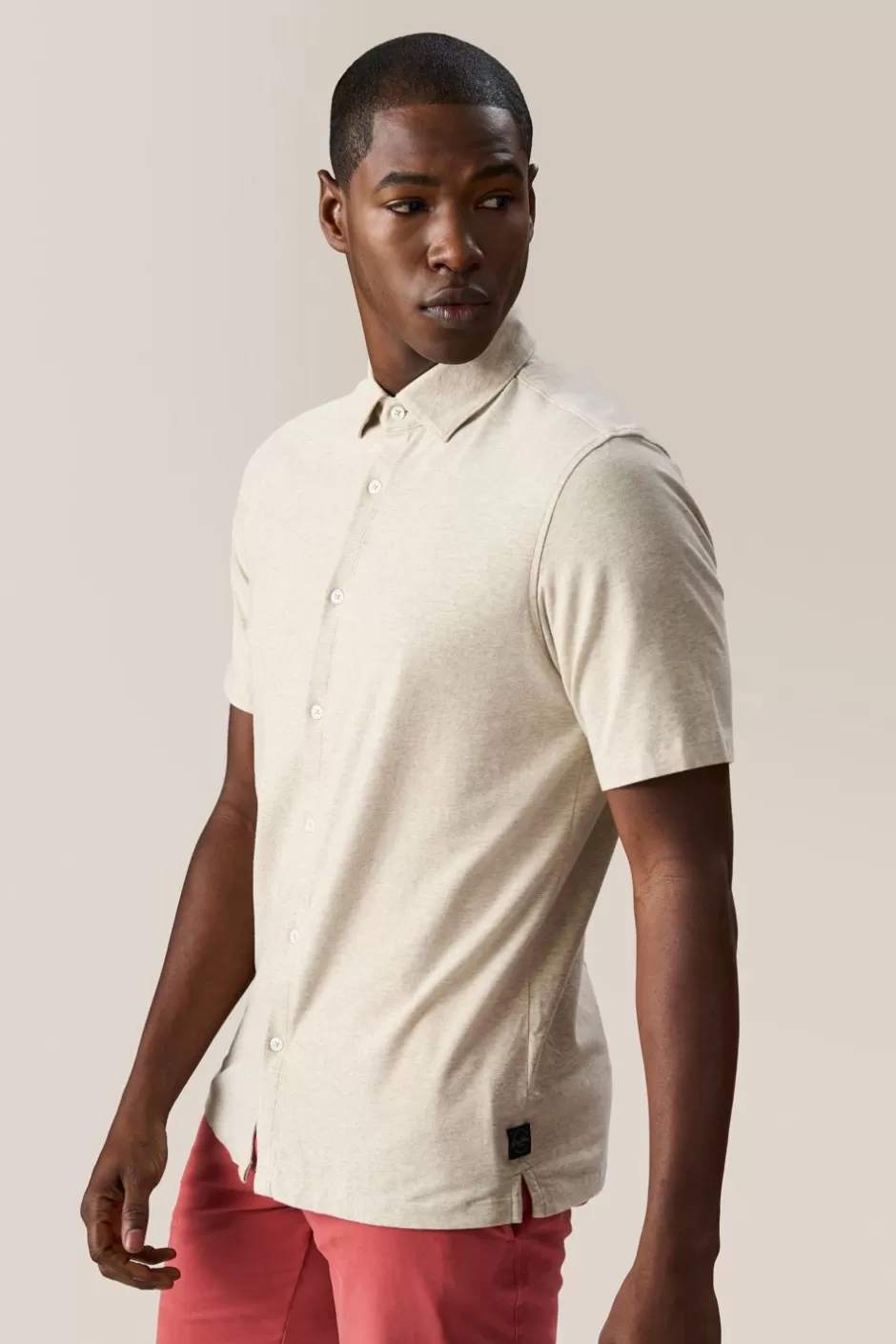 Men Good Man Brand Button Down Shirts | Big On-Point Shirt: Stretch | Heathered Flex Pro Lite