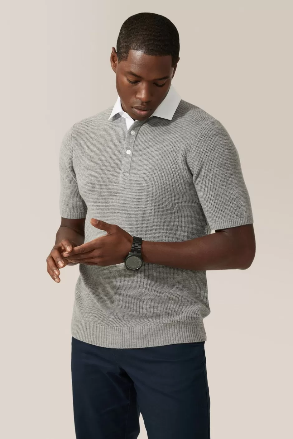 Men Good Man Brand Polos | Collar Polo Sweater | Merino Wool