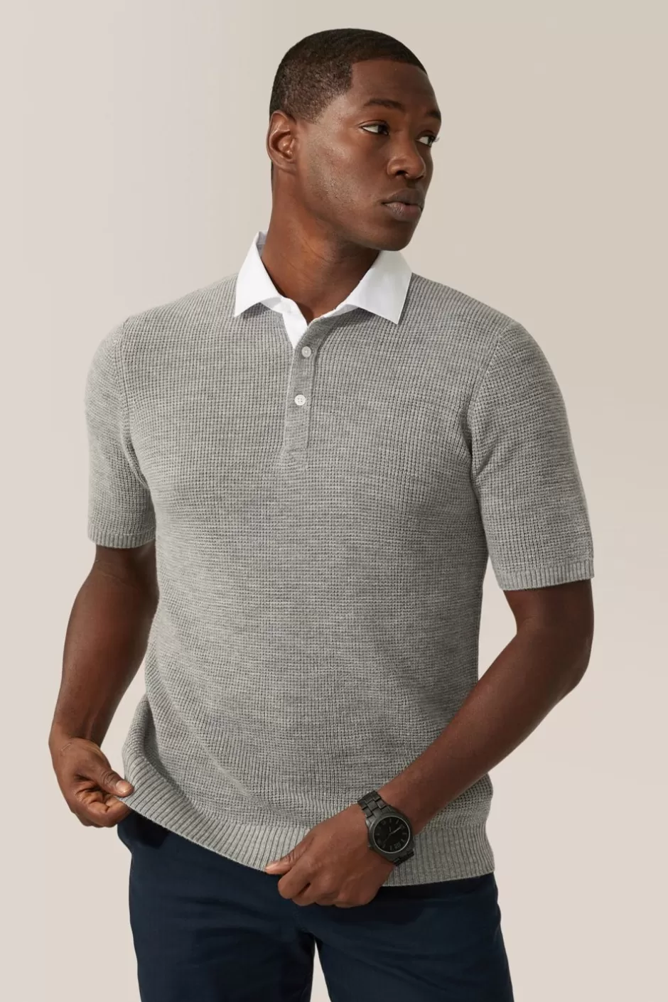 Men Good Man Brand Polos | Collar Polo Sweater | Merino Wool