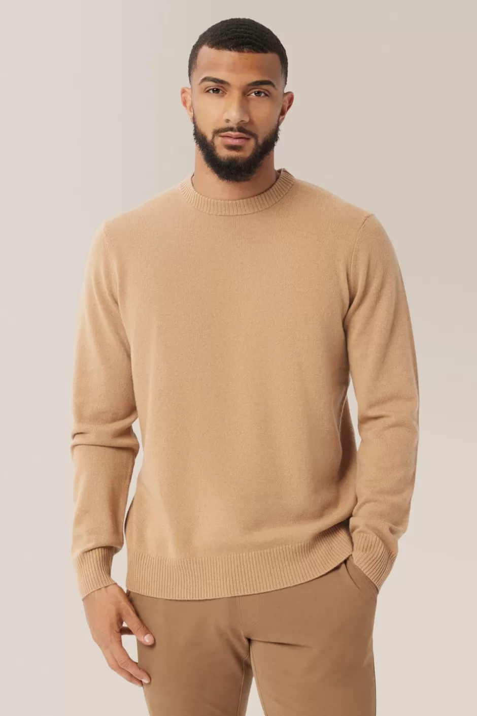 Men Good Man Brand Knitwear | Crew Sweater | Recycled Cashmere