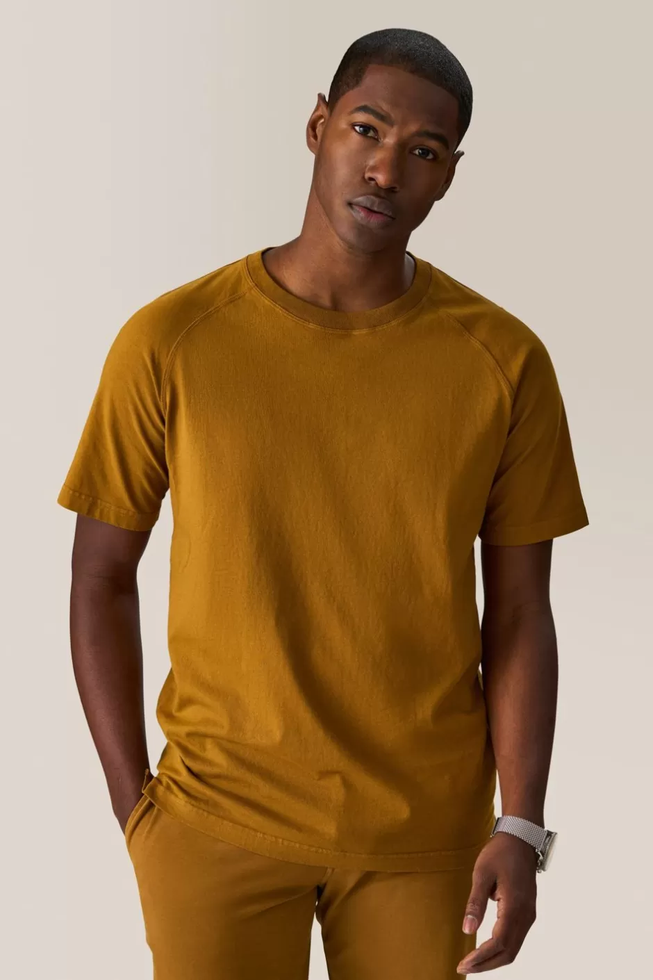 Men Good Man Brand Tees | Crew Tee | Textured Cotton Jersey