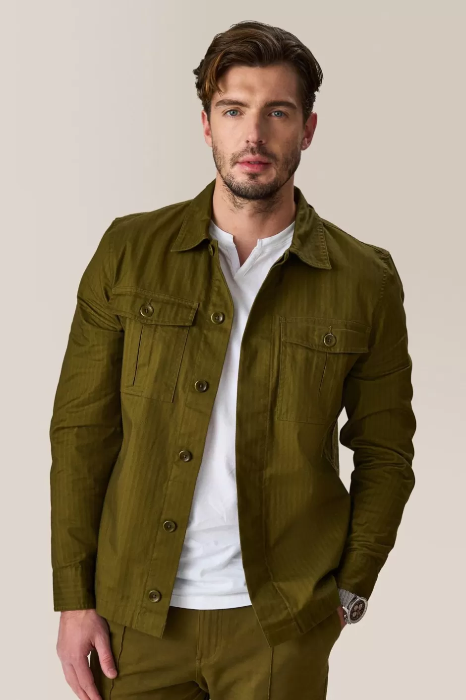 Men Good Man Brand Jackets | Military Jacket | Responsible Lite-Stretch Cotton