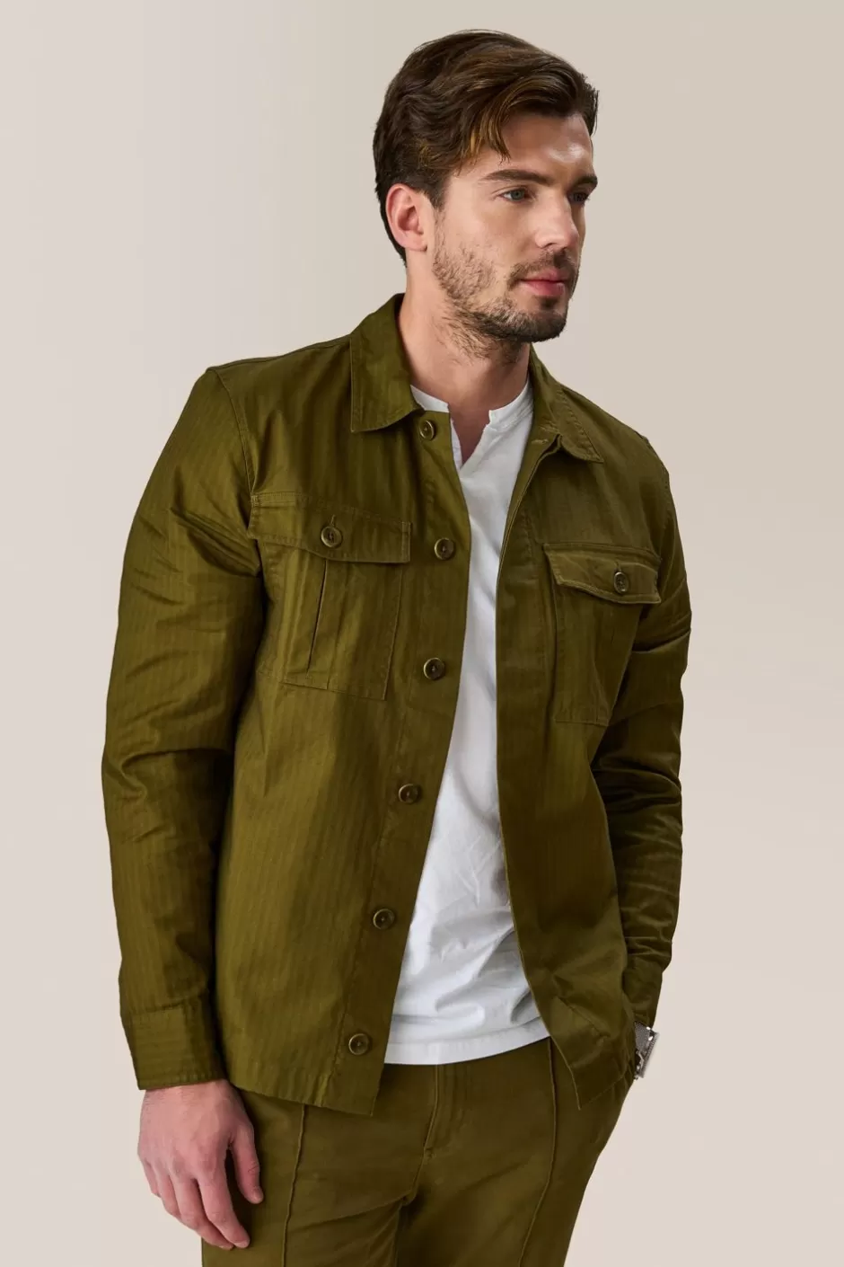 Men Good Man Brand Jackets | Military Jacket | Responsible Lite-Stretch Cotton