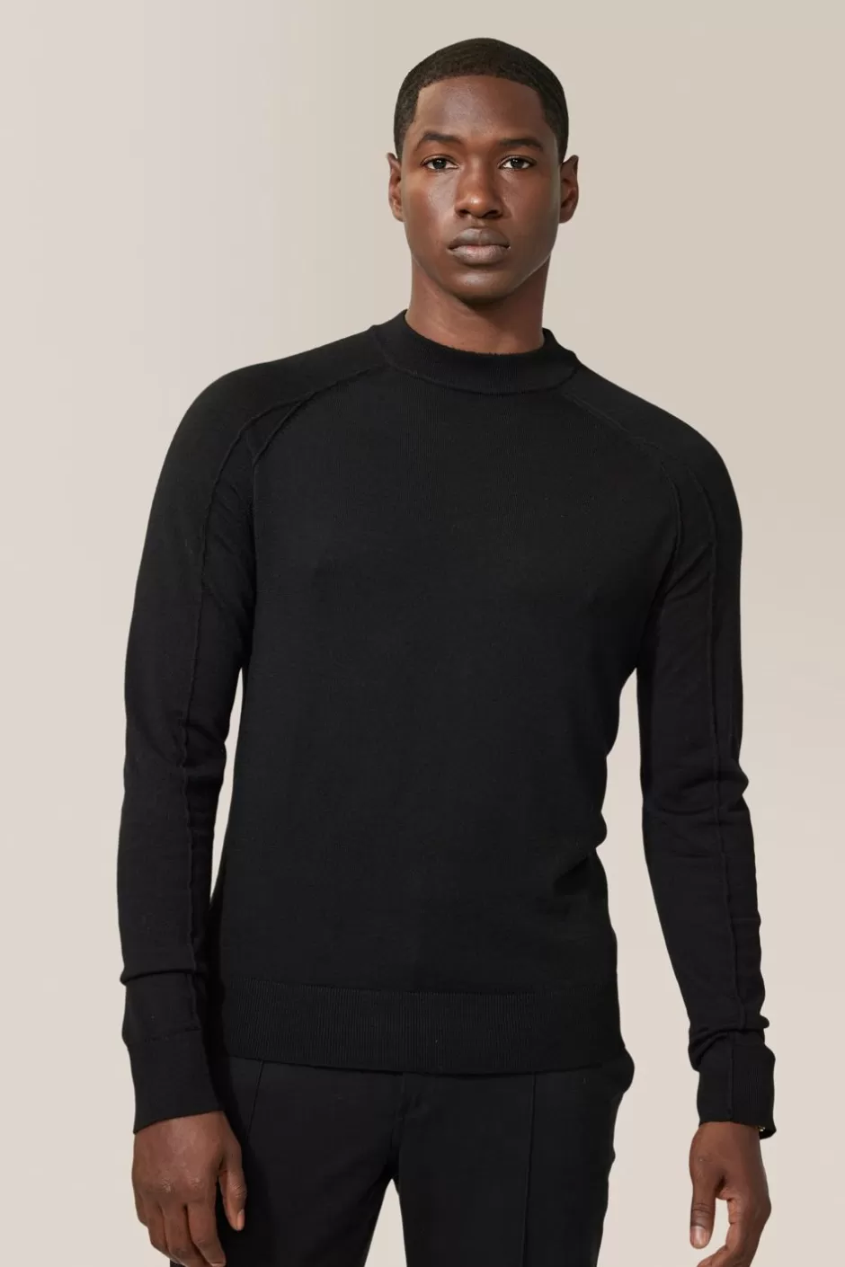 Men Good Man Brand Knitwear | Mvp Mock-Neck Sweater | Merino Wool