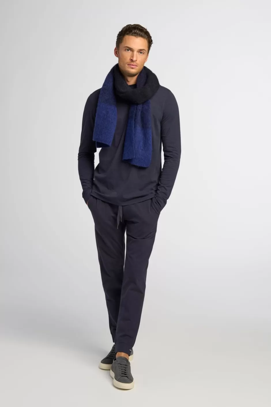 Men Good Man Brand Accessories | Ombre Scarf | Mohair And Wool