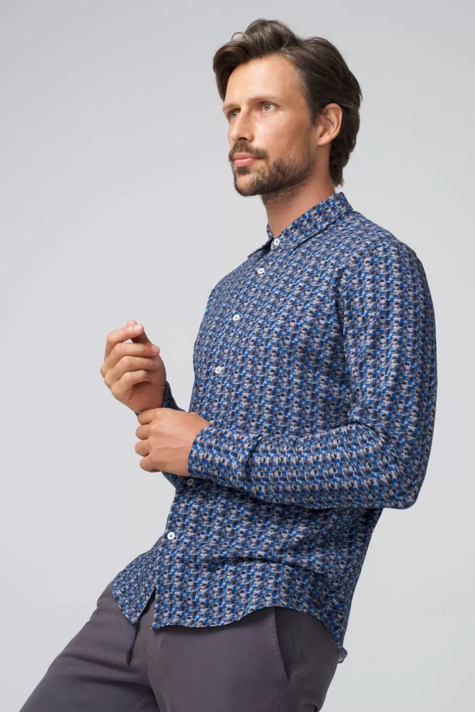 Men Good Man Brand Plaids & Prints | On-Point Shirt: Stretch | Flex Pro Lite