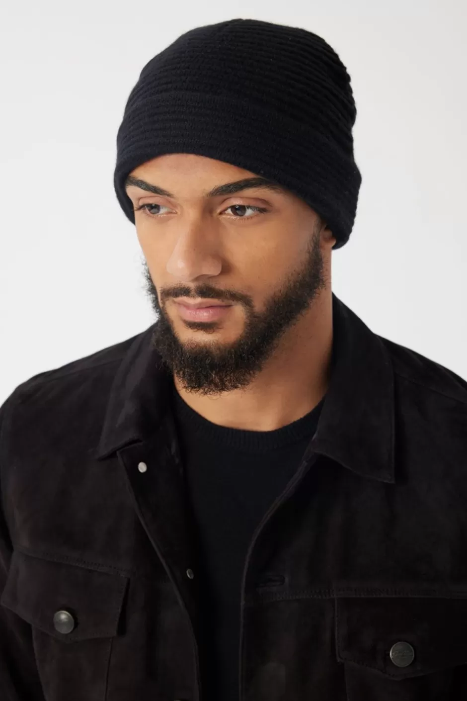 Men Good Man Brand Accessories | Ottoman Rib Beanie | Wool & Cashmere