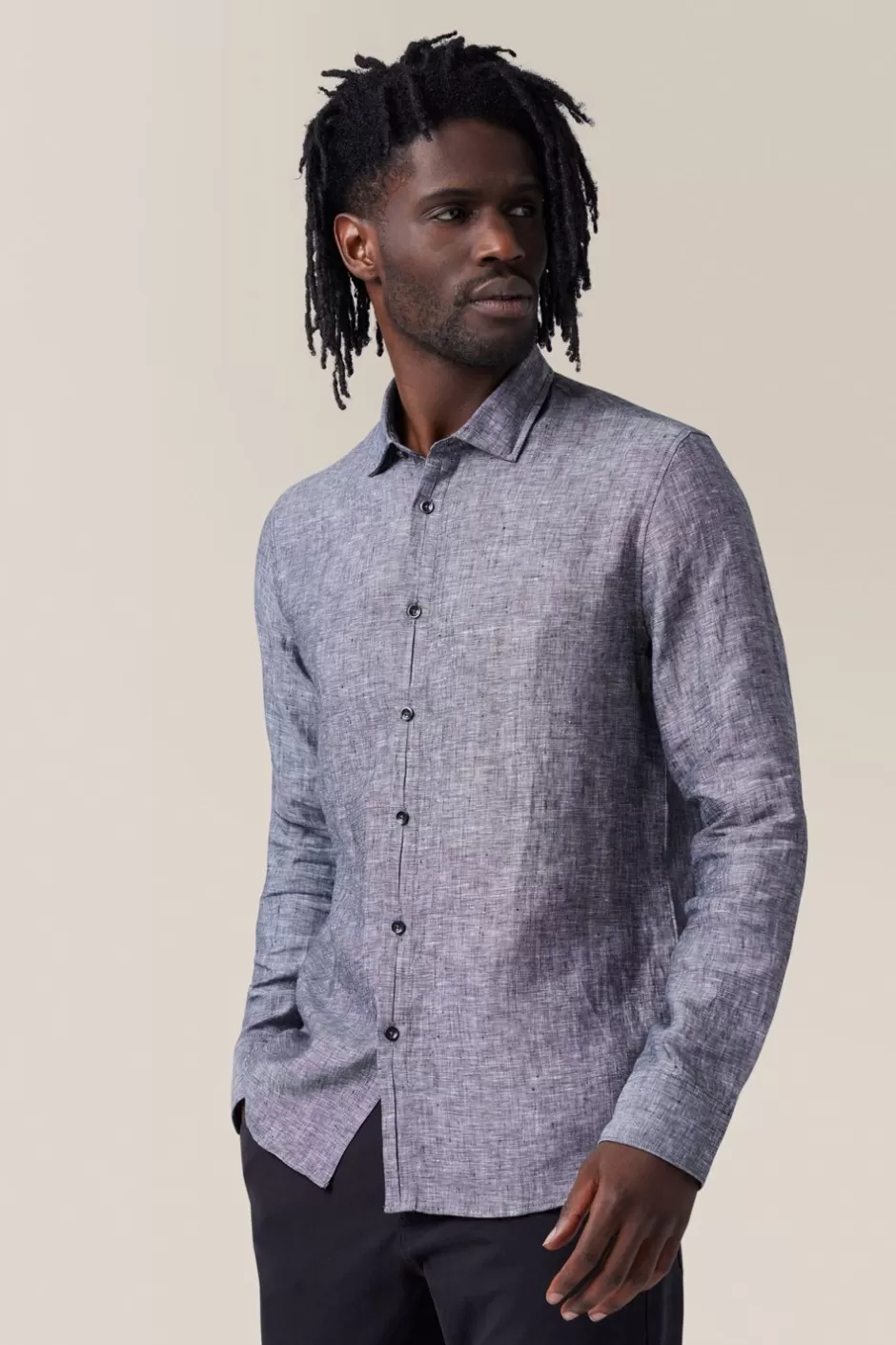 Men Good Man Brand Button Down Shirts | Sleek Shirt | Linen Chambray