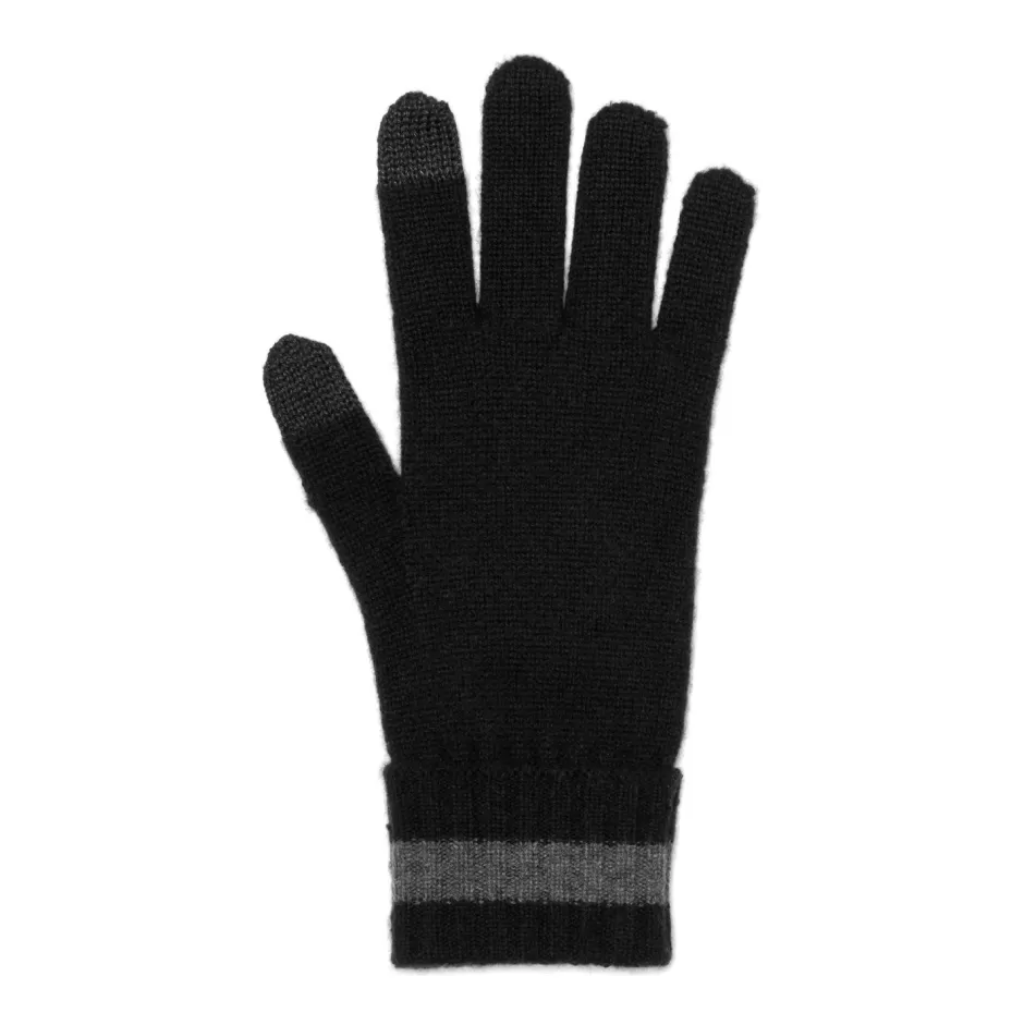 Men Good Man Brand Accessories | Striped Gloves | Recycled Cashmere