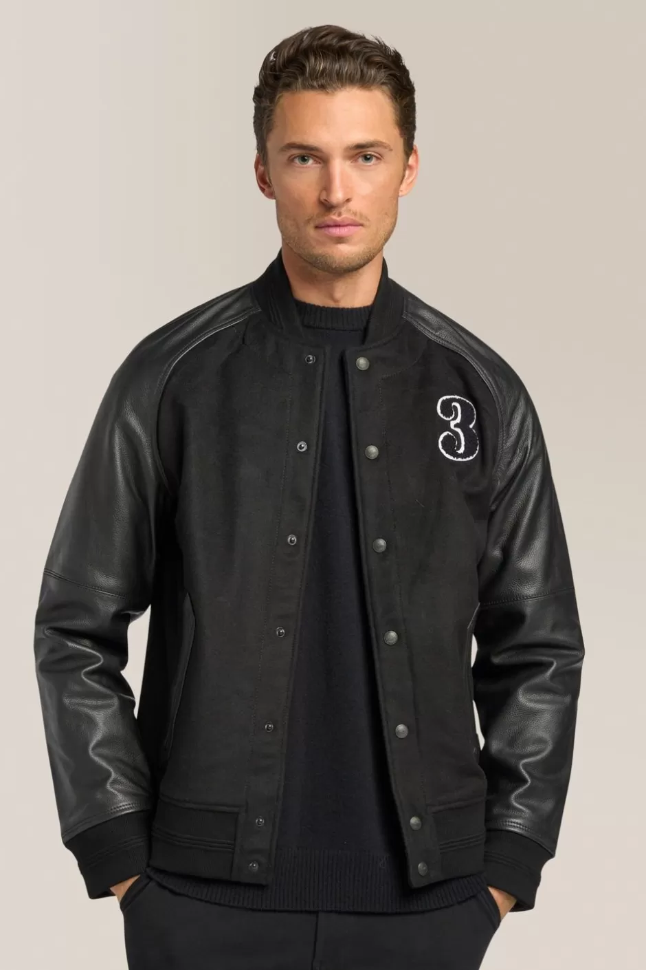 Men Good Man Brand Jackets | Varsity Jacket | Wool Blend & Leather